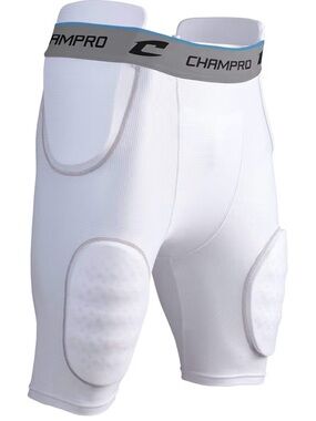 Champro Formation 5-Pad Integrated Football Girdle Men’s ADULT SMALL White New